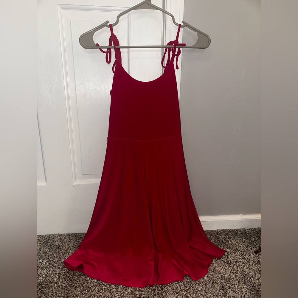 Red Express Mini Dress with tie straps Size XXS